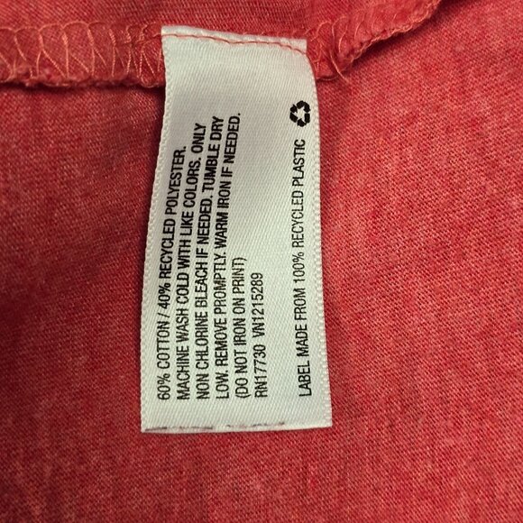 Goodfellow Shirt Mens Extra Large Coral Chest Stripes Colorblock Stripe Casual - Picture 5 of 7